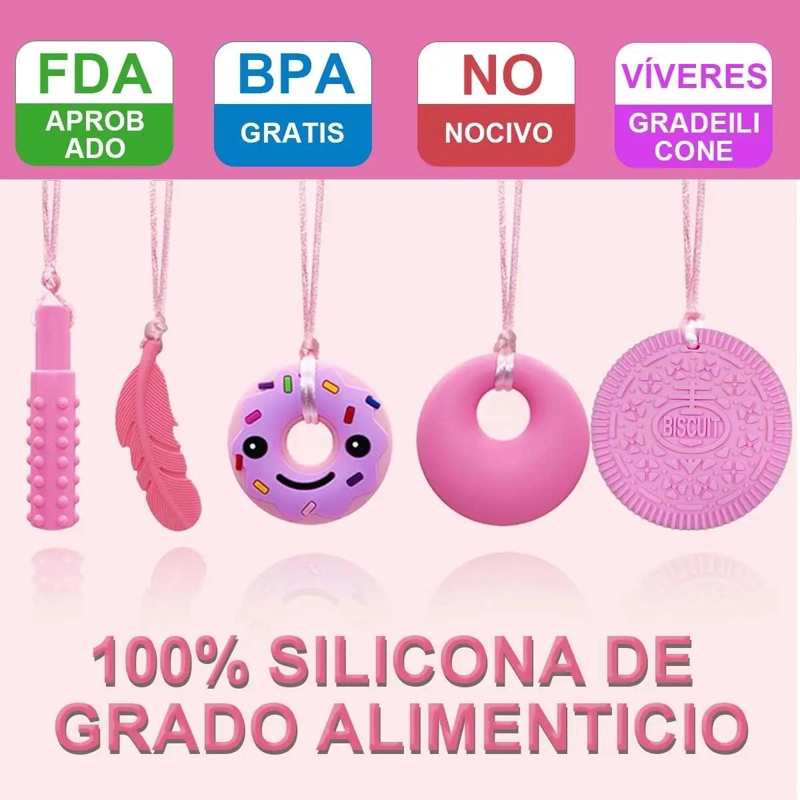 COLLARES SENSORIALES MORDEDORES PARA AUTISMO - 3