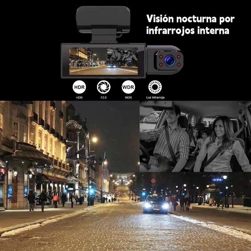 CAMARA DE SEGURIDAD PARA AUTO 1080P HD VISION NOCTURNA - 7
