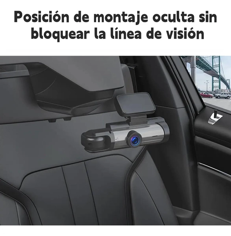 CAMARA DE SEGURIDAD PARA AUTO 1080P HD VISION NOCTURNA - 8
