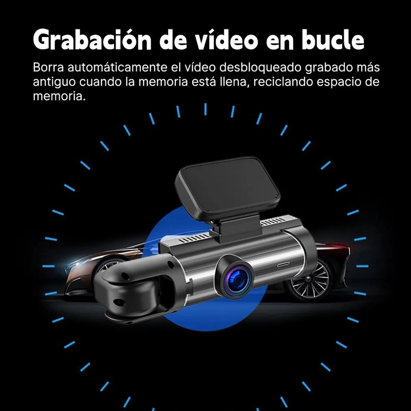 CAMARA DE SEGURIDAD PARA AUTO 1080P HD VISION NOCTURNA - 9