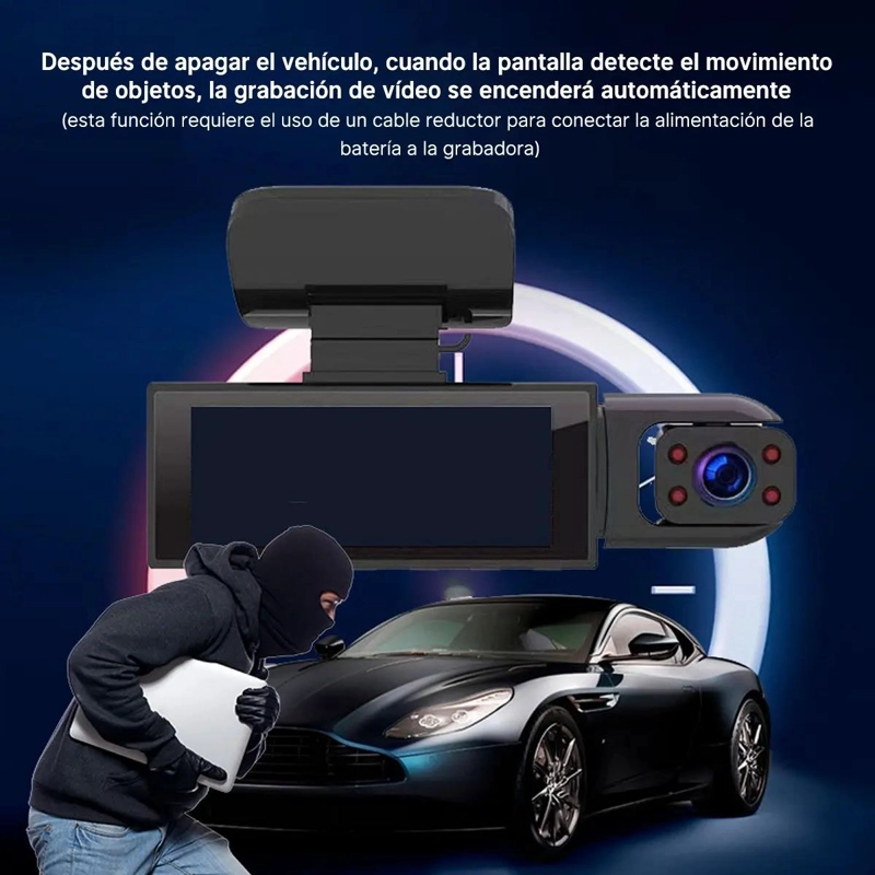 CAMARA DE SEGURIDAD PARA AUTO 1080P HD VISION NOCTURNA - 10
