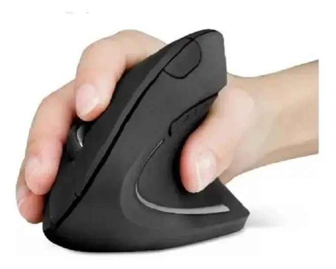 MOUSE ERGONOMICO INALAMBRICO NEGRO - 3