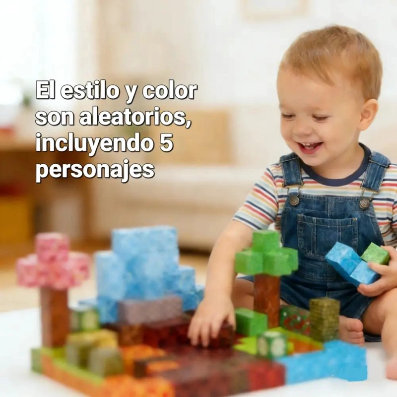 PACK DE 55 BLOQUES MAGNE TICOS PARA CONSTRUCCION - 2