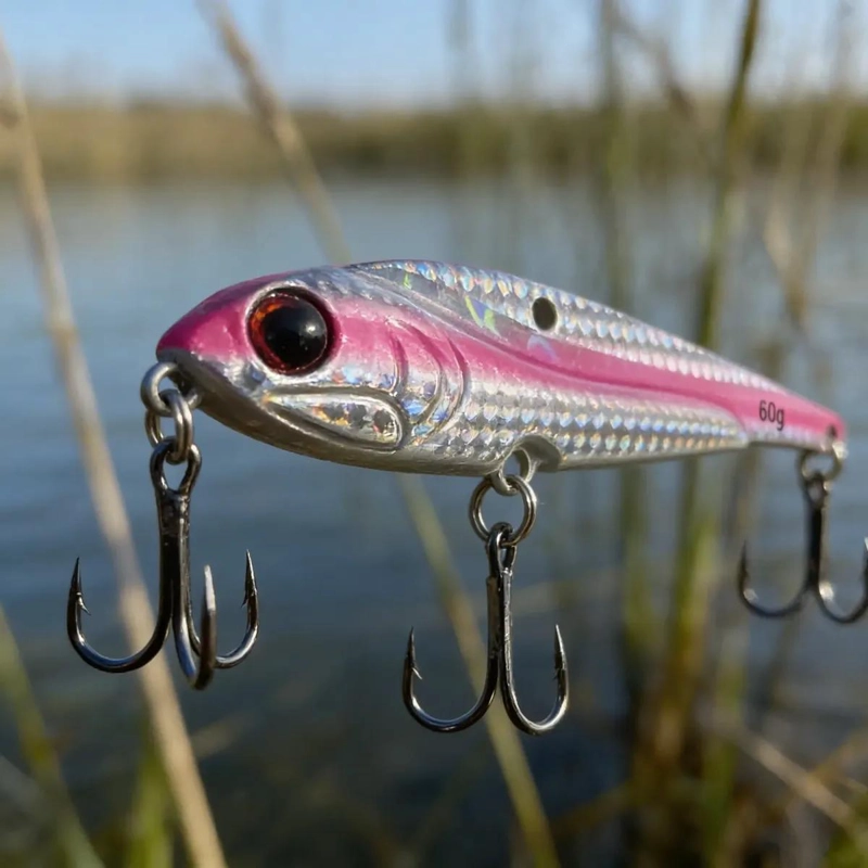 SEÑUELO DE PESCA CORVINA METAL VIB 60G Y 70G - 4