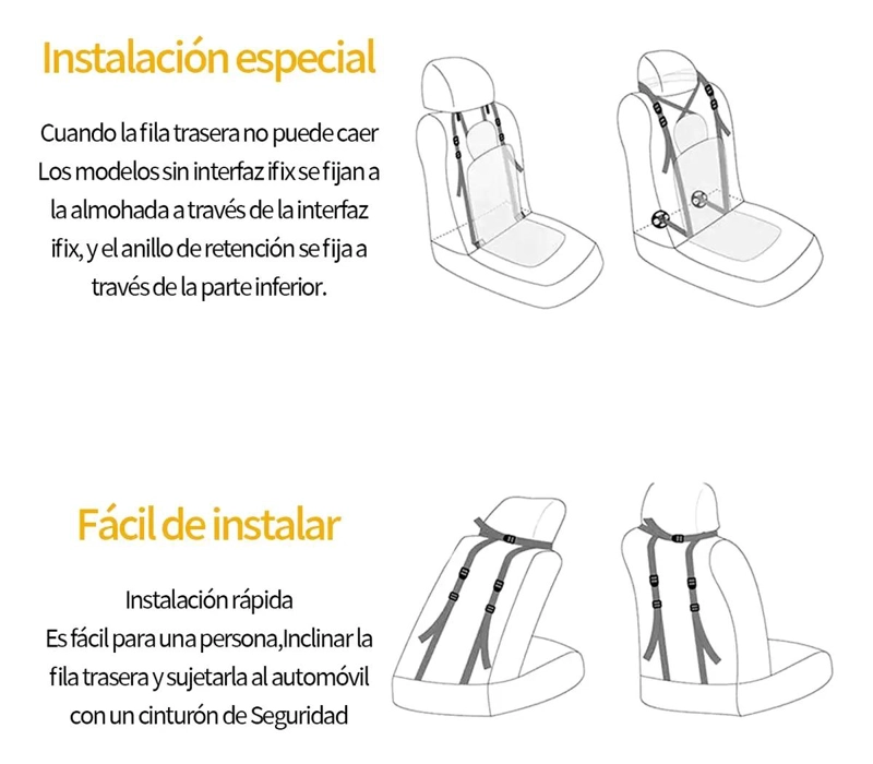 ASIENTO DE SEGURIDAD PLEGABLE PARA BEBE - 4