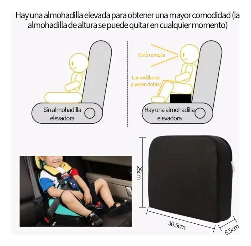 ASIENTO DE SEGURIDAD PLEGABLE PARA BEBE - 5