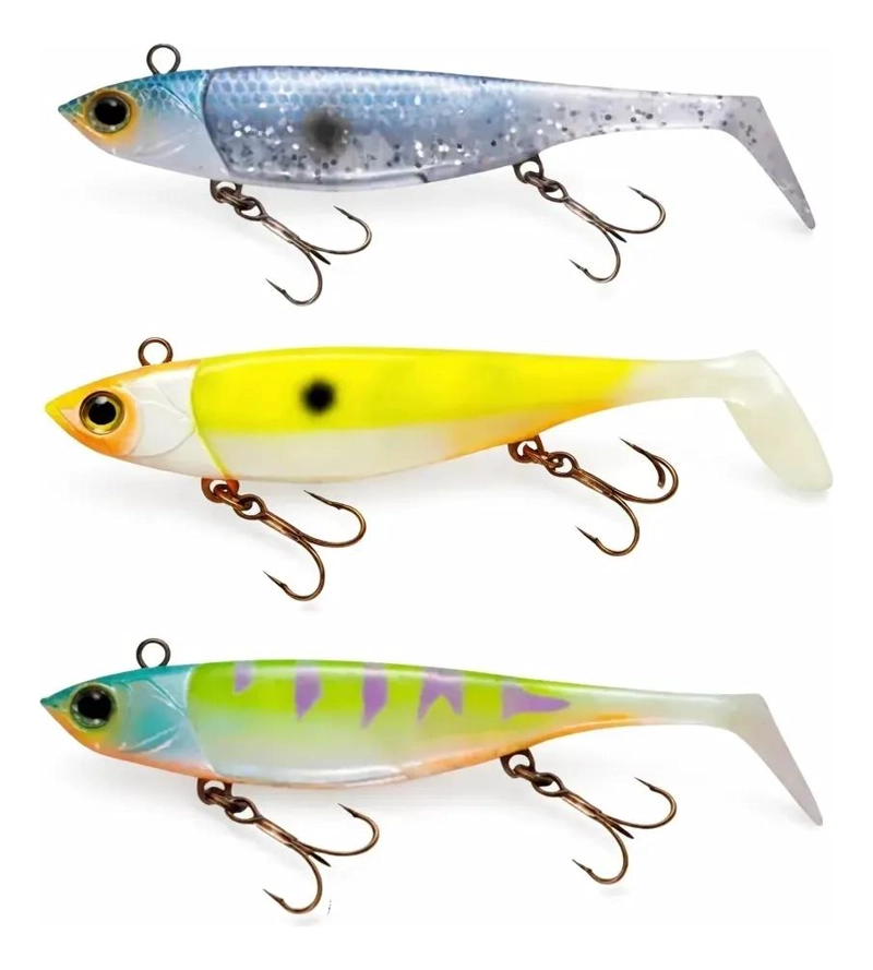 PACK DE 3 SEÑUELOS DE PESCA PARA CORVINA - 1