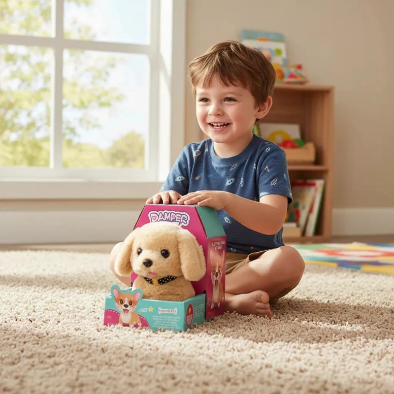 PERRO ROBOT PELUCHE INTERACTIVO PARA NIÑOS - 2