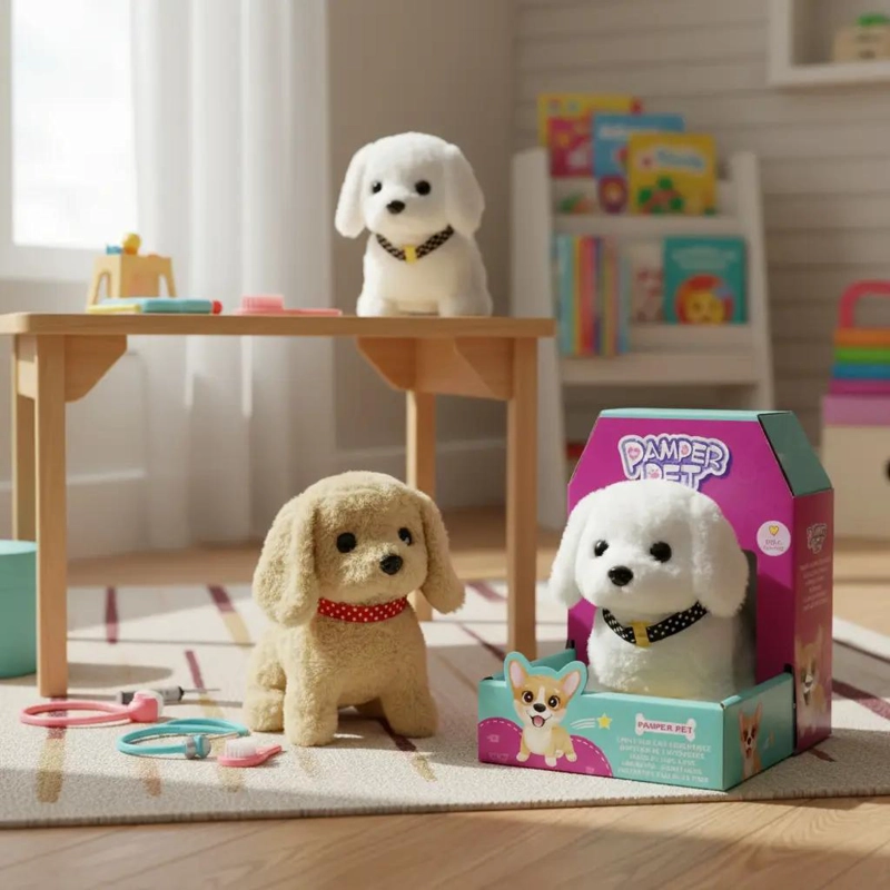 PERRO ROBOT PELUCHE INTERACTIVO PARA NIÑOS - 5