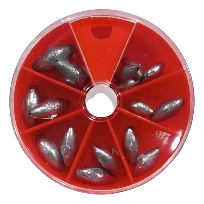 PLOMO PARA PESCA CON ANZUELOS Y 16 PIEZAS - 2