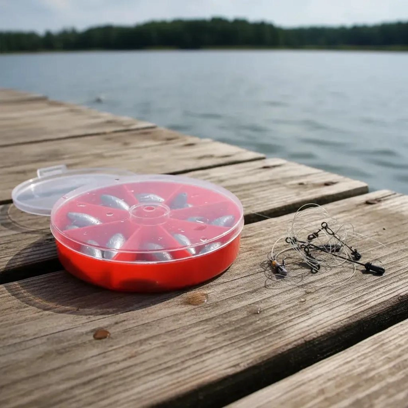 PLOMO PARA PESCA CON ANZUELOS Y 16 PIEZAS - 3