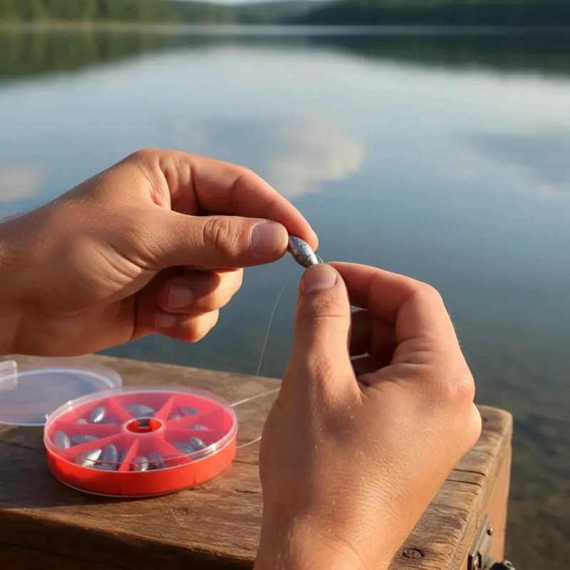 PLOMO PARA PESCA CON ANZUELOS Y 16 PIEZAS - 4