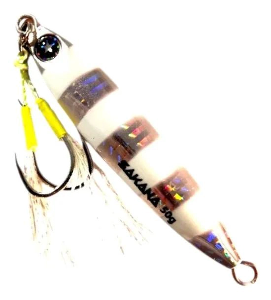 SENUELO JIGU SHORE 90MM 50G 2 GANCHOS PLATEADO - 2
