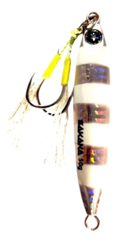 SENUELO JIGU SHORE 90MM 50G 2 GANCHOS PLATEADO - 3