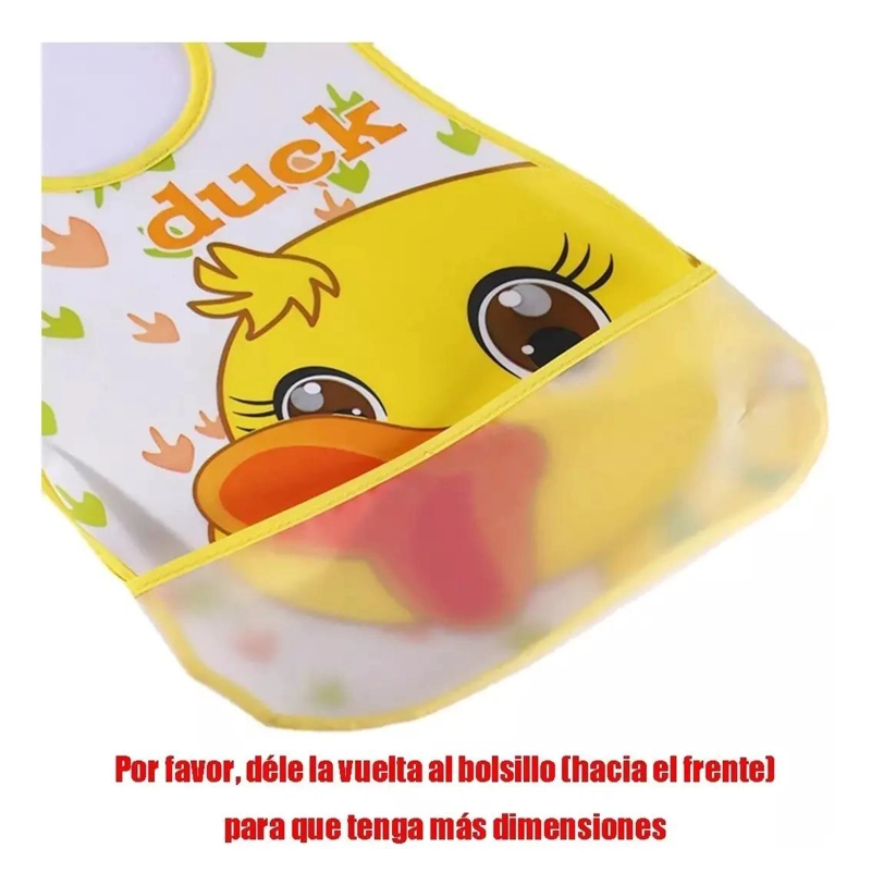 BABEROS DE PLASTICO IMPERMEABLE PARA BEBE  12 PIEZAS - 5