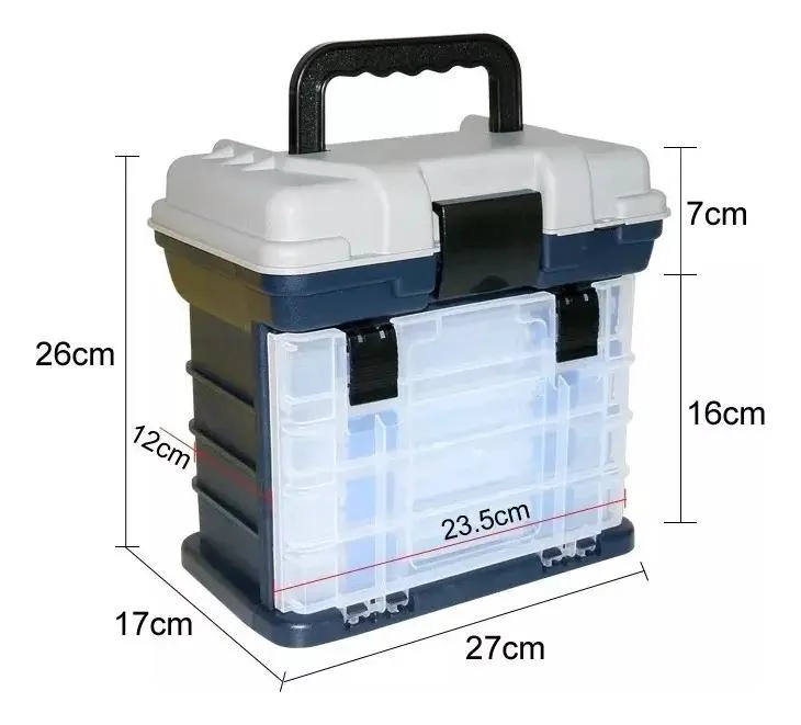 CAJA ORGANIZADORA PARA PESCA 26X27CM - 2