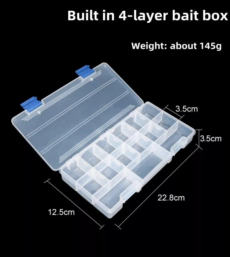 CAJA ORGANIZADORA PARA PESCA 26X27CM - 3