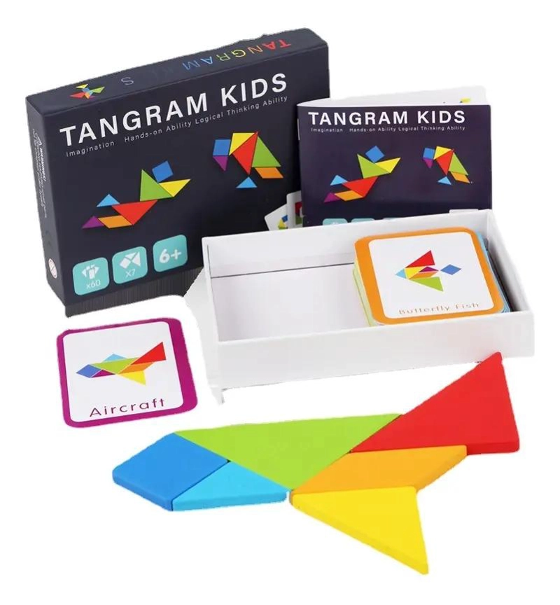 TANGRAM ROMPECABEZAS INFANTIL JUEGO MONTESSORI - 1