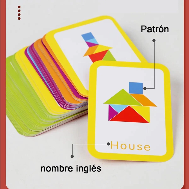 TANGRAM ROMPECABEZAS INFANTIL JUEGO MONTESSORI - 3