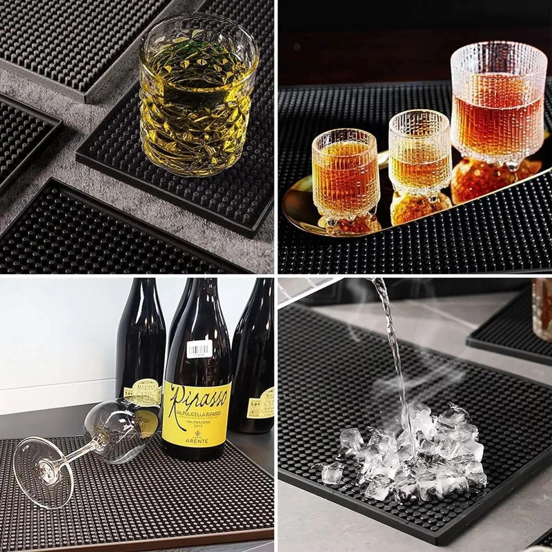 GOMA BAR NEGRA ESCURRIDOR VASO COPAS 45X30 CM - 3