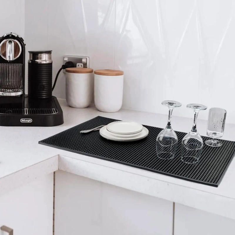 GOMA BAR NEGRA ESCURRIDOR VASO COPAS 45X30 CM - 4
