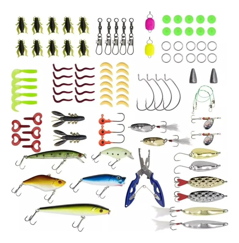 KIT DE SEÑUELOS PARA PESCA 101 PIEZAS - 3