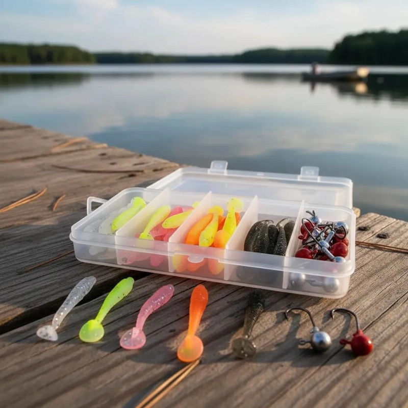 KIT DE PESCA 40 PIEZAS CON SEÑUELOS Y ANZUELOS - 4