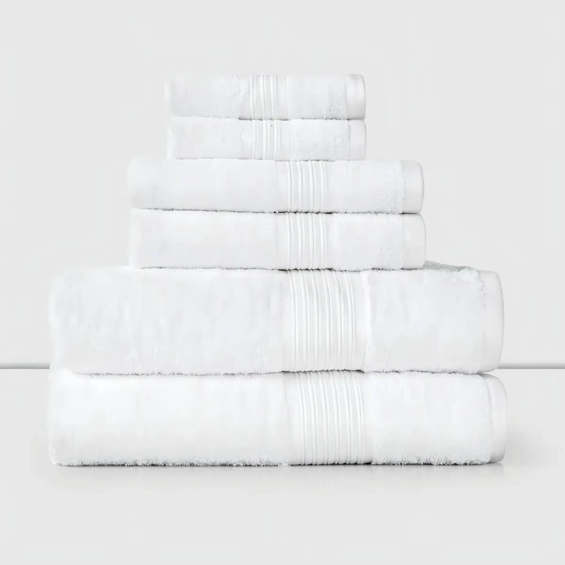 TOALLAS DE ALGODON BLANCO ABSORBENTES PARA BAÑO - 2