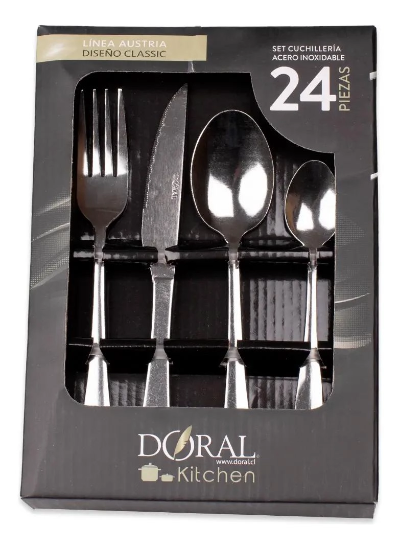 JUEGO DE CUCHILLOS 24 PIEZAS 1.5 MM PLATEADO - 1