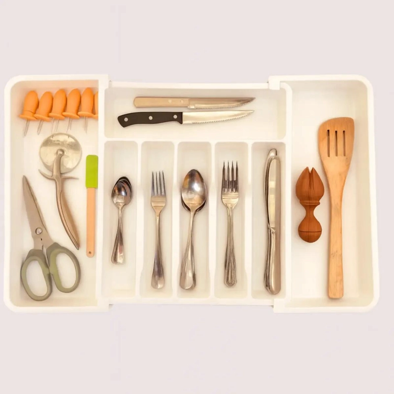 ORGANIZADOR DE CUBIERTOS EXTENSIBLE Y EXTRAIBLE - 1