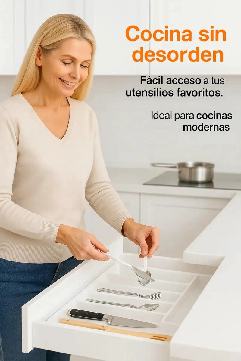ORGANIZADOR DE CUBIERTOS EXTENSIBLE Y EXTRAIBLE - 3