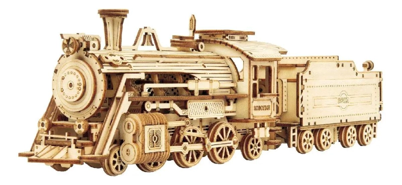 ROMPECABEZAS 3D DE MADERA TREN DE VAPOR - 1
