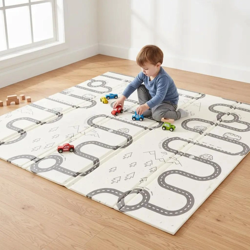 ALFOMBRA ANTIGOLPES REVERSIBLE PLEGABLE 200X180 - 3