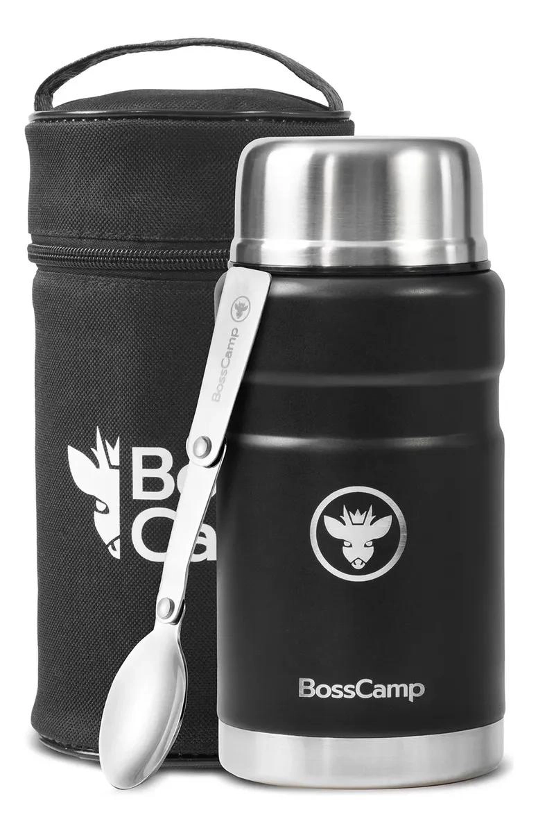 TERMO COMIDA 750 ML NEGRO ACERO INOX - 1