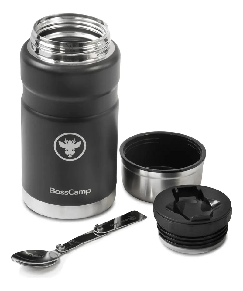 TERMO COMIDA 750 ML NEGRO ACERO INOX - 2