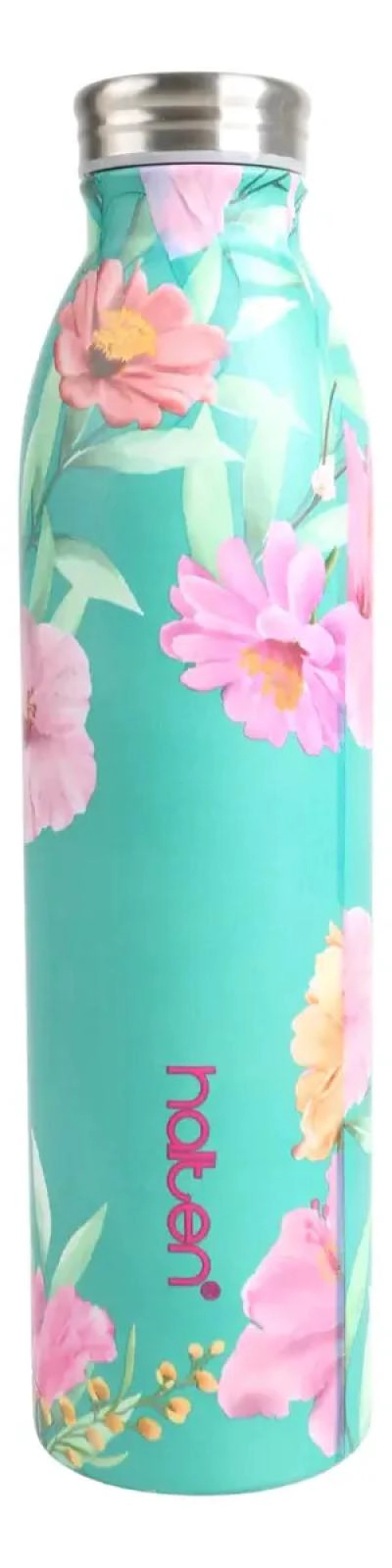 BOTELLA TERMO ACERO INOXIDABLE 750 ML FLORES - 1