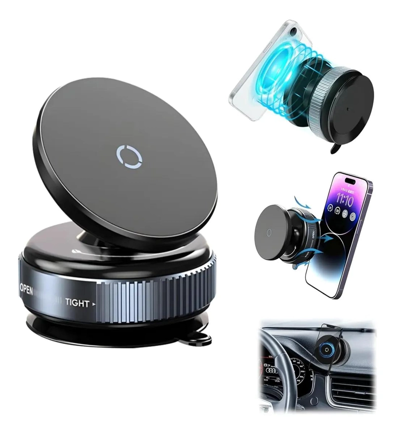 GENÉRICO SOPORTE MAGNE TICO 360° PARA CELULAR EN AUTO