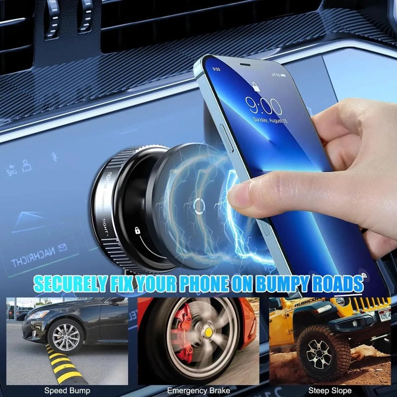 SOPORTE MAGNE TICO 360° PARA CELULAR EN AUTO - 5
