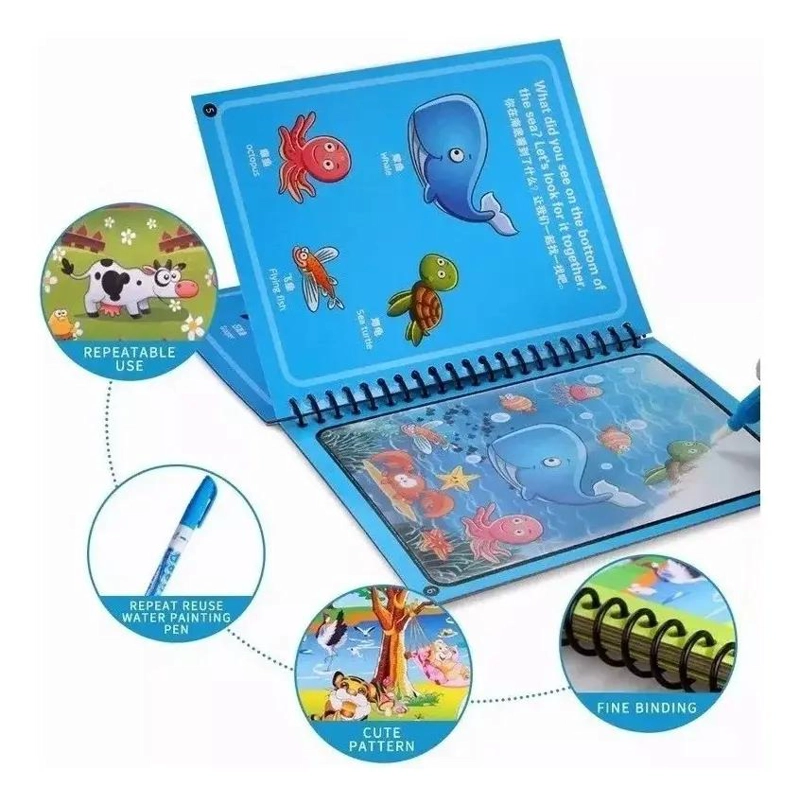 3 LIBROS DE PINTURA CON AGUA PARA NIÑOS - 5
