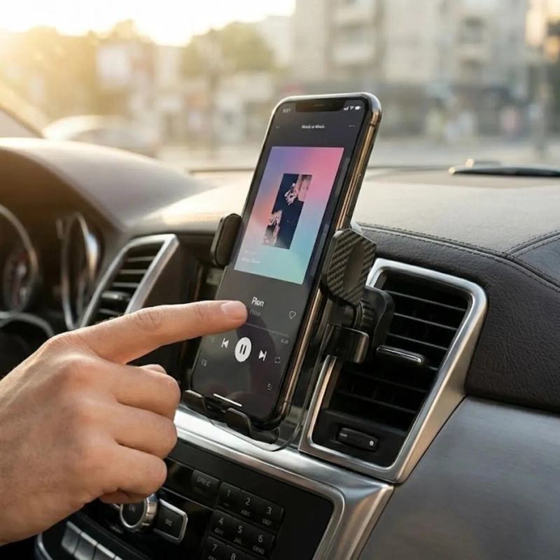 SOPORTE CELULAR AUTO REJILLA AIRE ROTACION 360 - 4