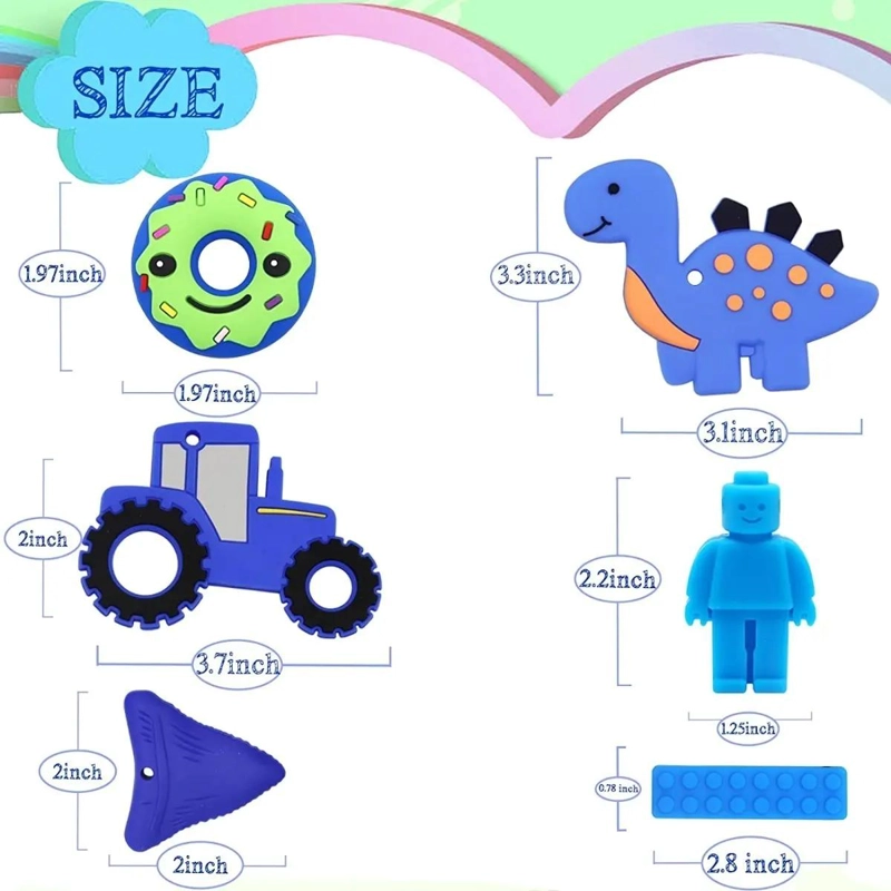COLLARES SENSORIALES 6 PIEZAS PARA AUTISMO - 2