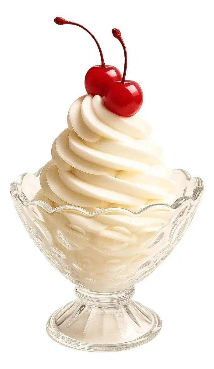 6 COPAS DE VIDRIO PARA POSTRE Y HELADO - 1