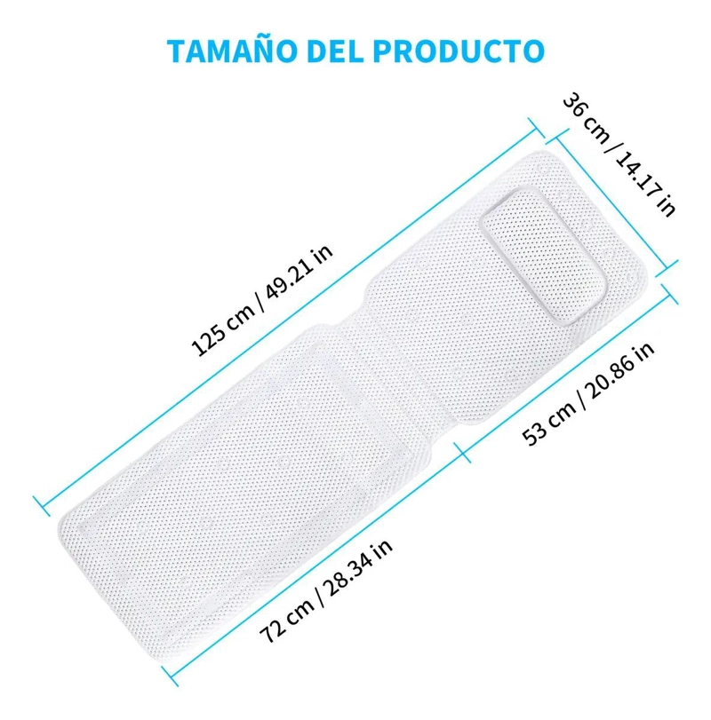 ALFOMBRA ANTIDESLIZANTE PARA DUCHA 36X125 CM - 2