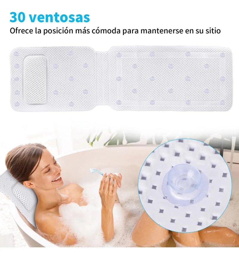 ALFOMBRA ANTIDESLIZANTE PARA DUCHA 36X125 CM - 4
