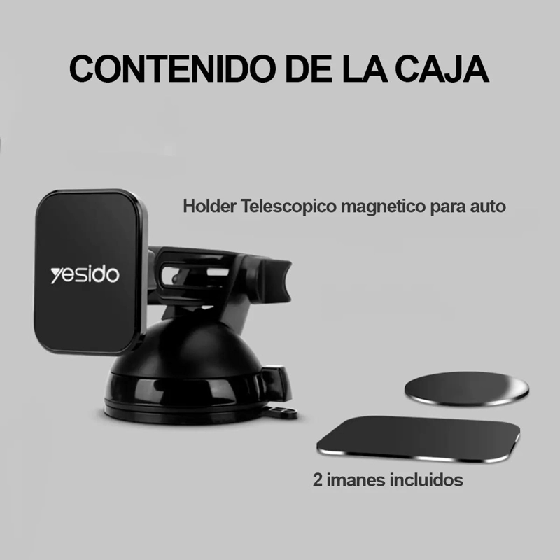 SOPORTE MAGNE TICO PARA CELULAR COLOR NEGRO - 4
