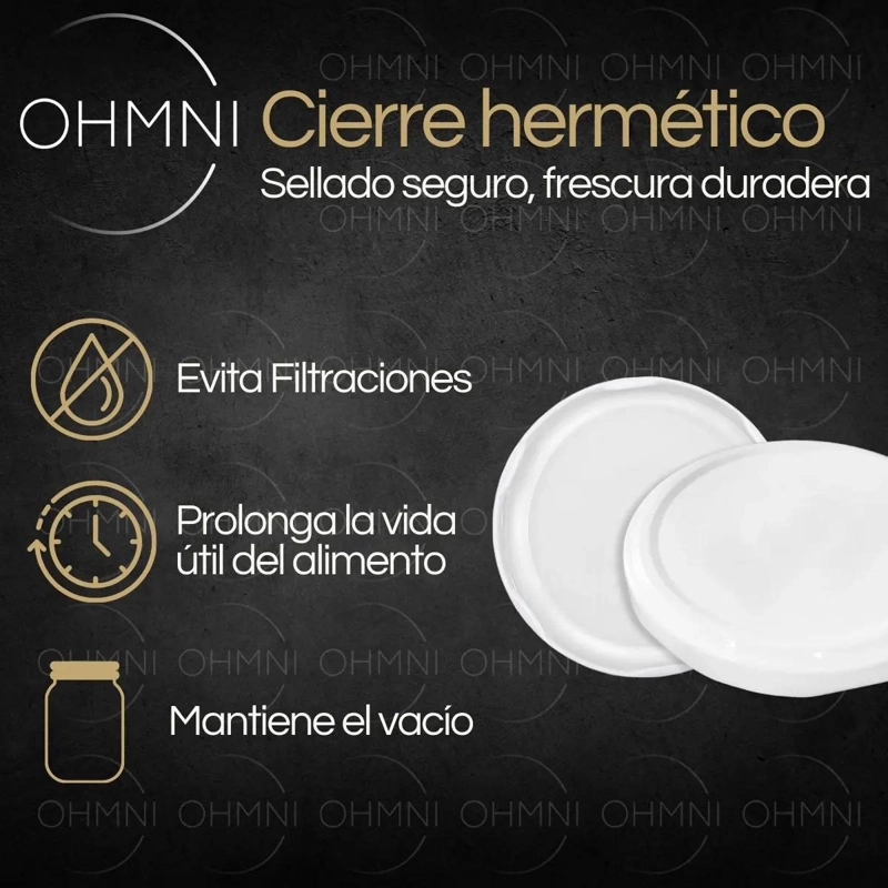 TAPA HERME TICA 82MM PARA FRASCOS DE VIDRIO - 4
