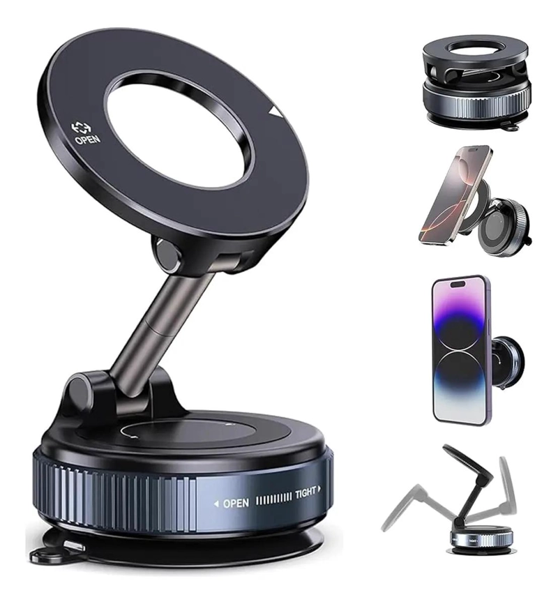 SOPORTE MAGNE TICO PARA CELULAR 360° AJUSTABLE - 1