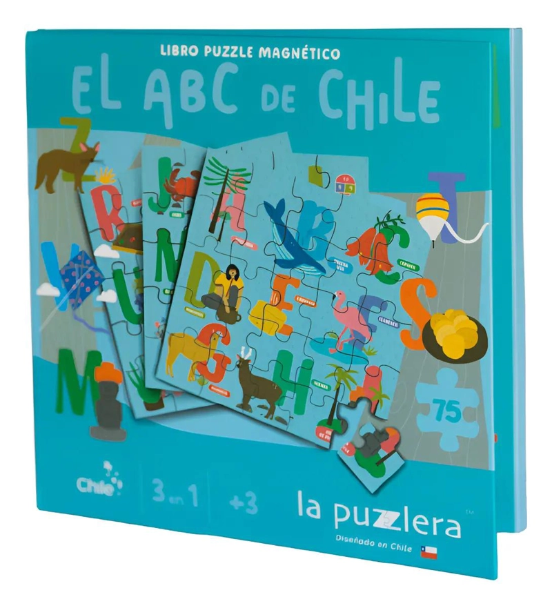 PUZZLE MAGNE TICO ABC DE CHILE 75 PIEZAS - 1
