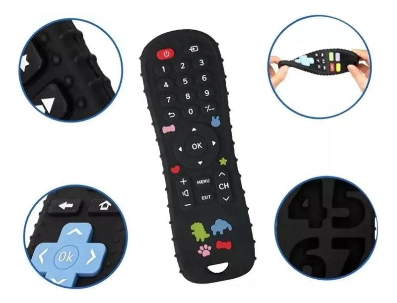MORDEDOR BEBE  JUGUETE SENSORIAL CONTROL REMOTO - 3