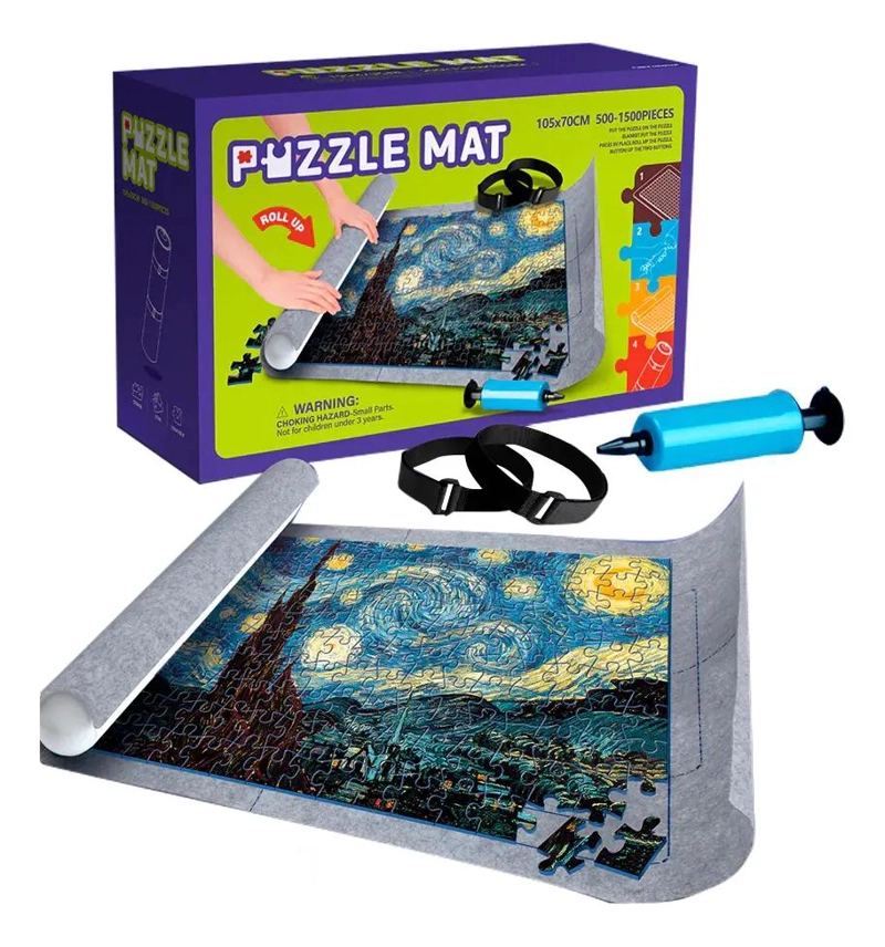 MAT PARA PUZZLES 1500 PIEZAS 105X70CM GRANDE - 1